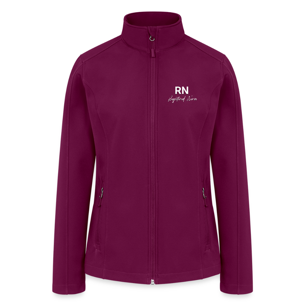 Women’s Soft Shell Jacket - raspberry