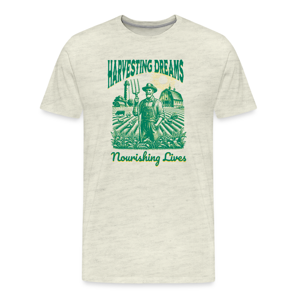 Men's Premium T-Shirt - heather oatmeal