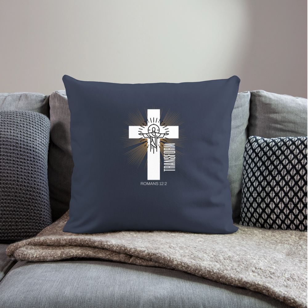 Throw Pillow Cover 18” x 18” - navy