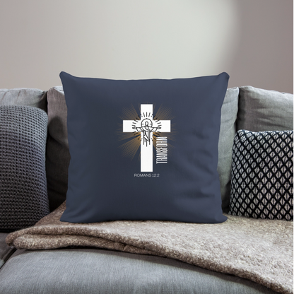 Throw Pillow Cover 18” x 18” - navy