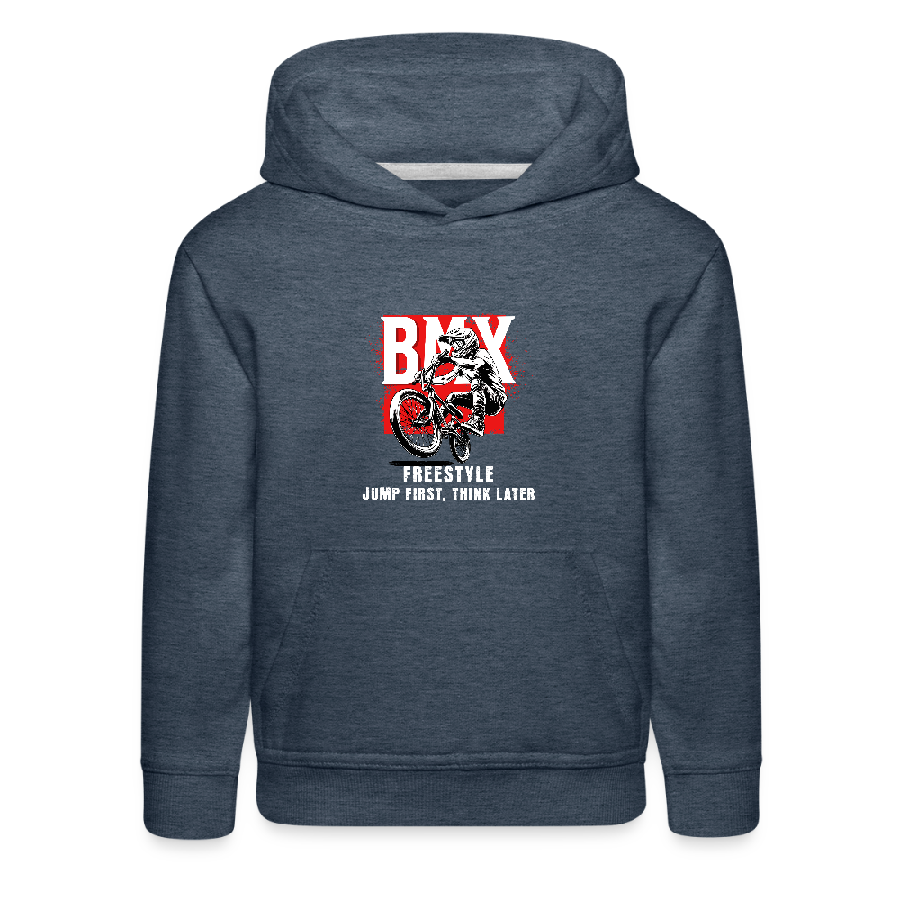 Kids‘ Premium Hoodie - heather denim