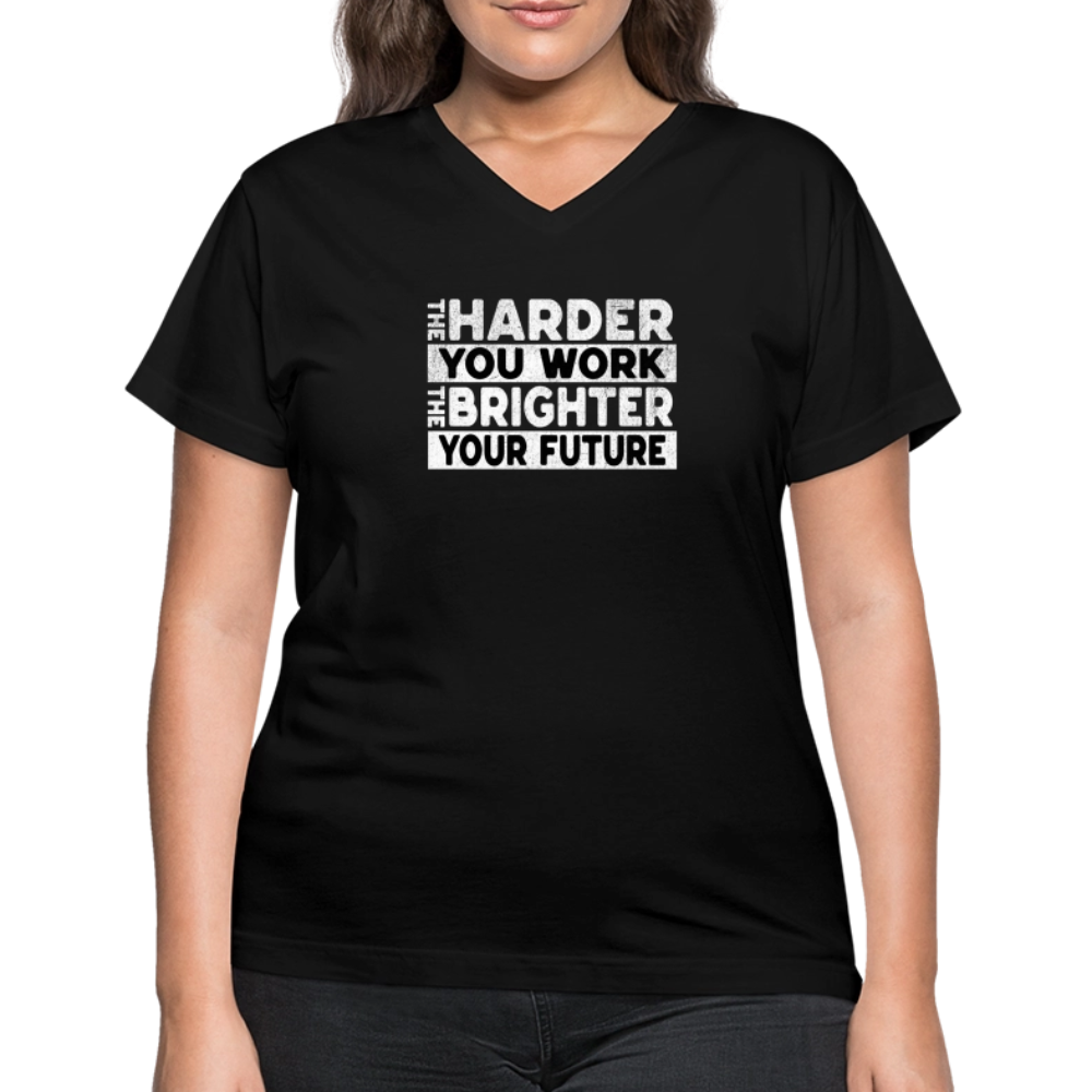 Women's V-Neck T-Shirt - black