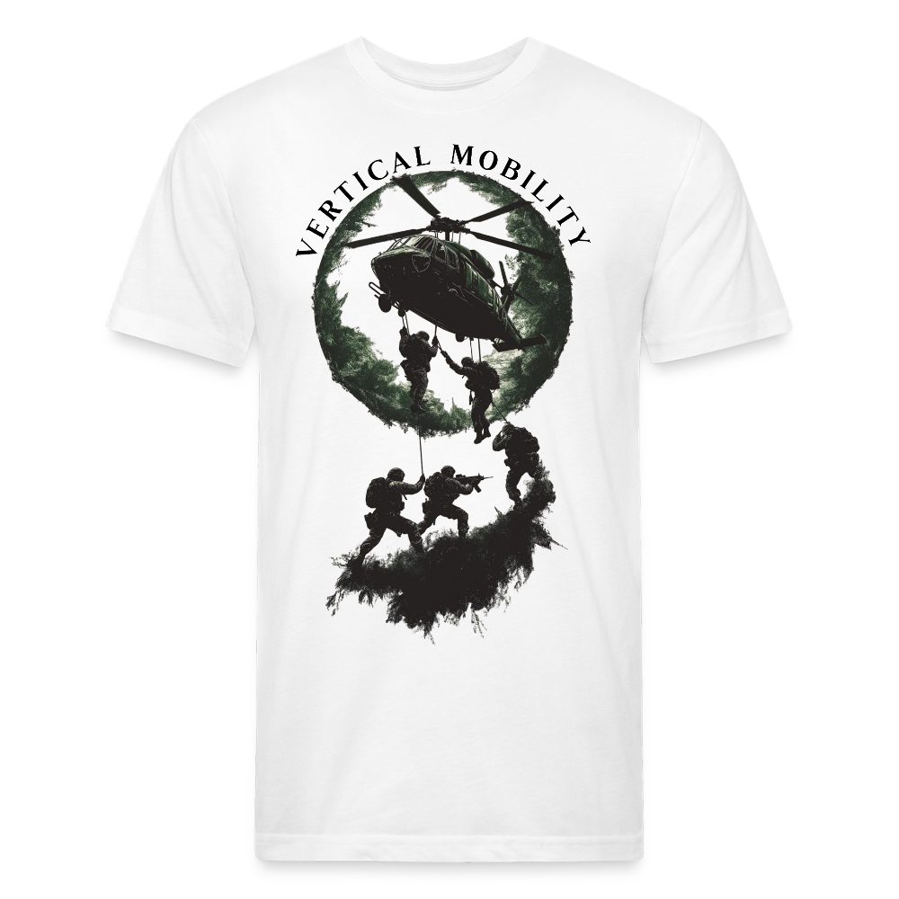 Fitted Cotton/Poly T-Shirt by Next Level - white