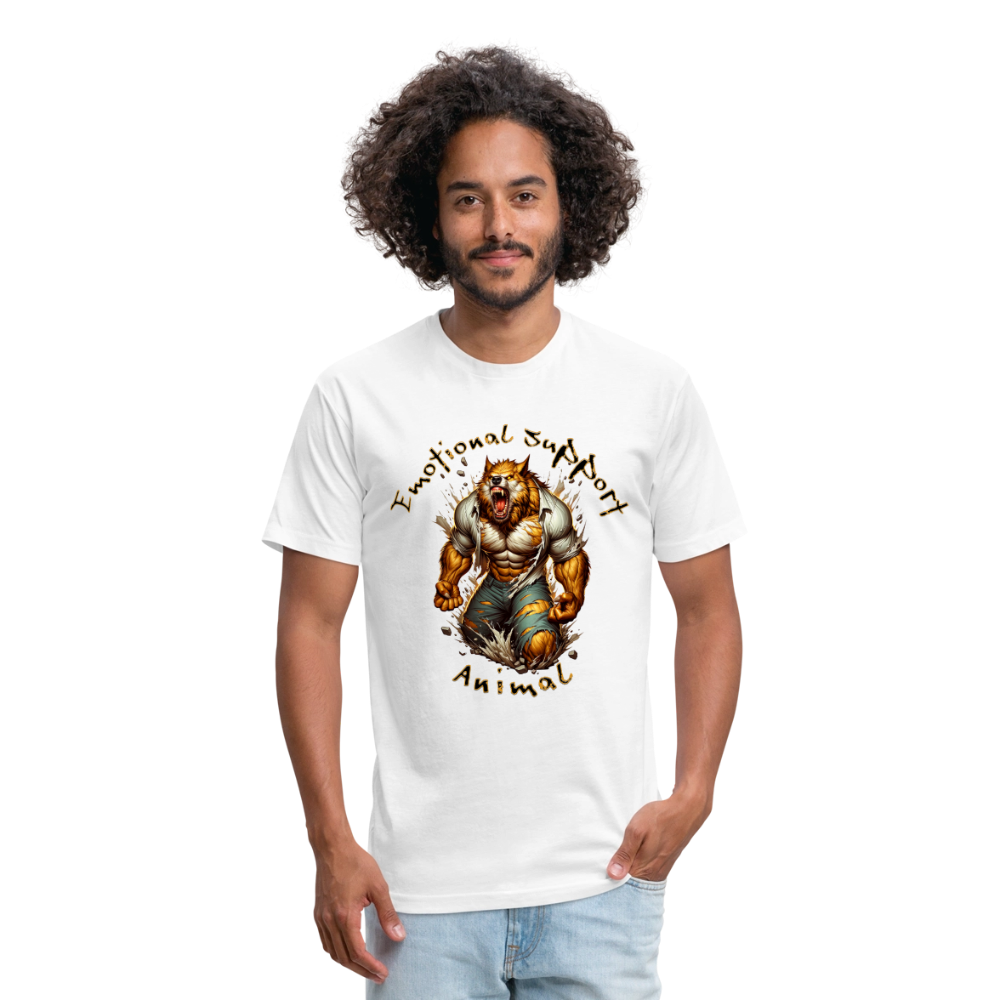 Fitted Cotton/Poly T-Shirt by Next Level - white