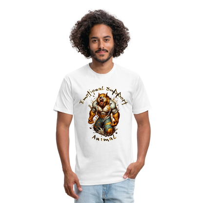 Fitted Cotton/Poly T-Shirt by Next Level - white
