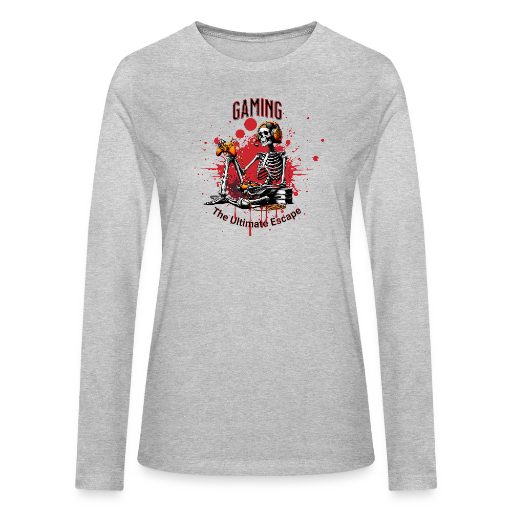 Bella + Canvas Women's Long Sleeve T-Shirt - heather gray