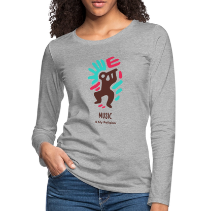 Women's Premium Long Sleeve T-Shirt - heather gray