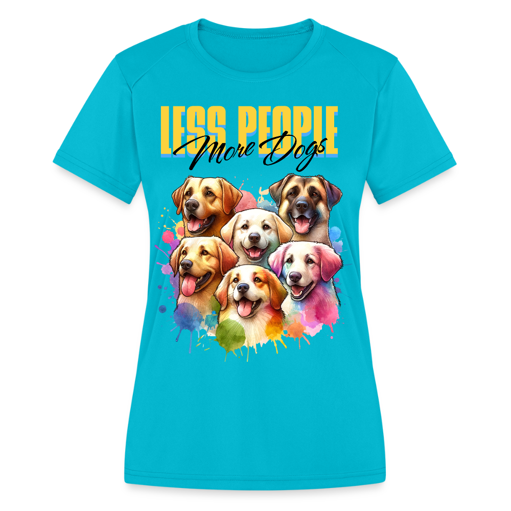 Women's Moisture Wicking Performance T-Shirt - turquoise