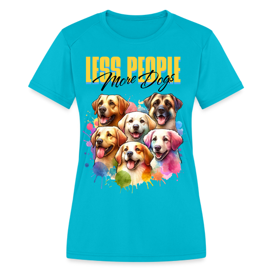 Women's Moisture Wicking Performance T-Shirt - turquoise