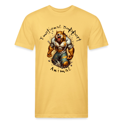 Fitted Cotton/Poly T-Shirt by Next Level - pastel yellow