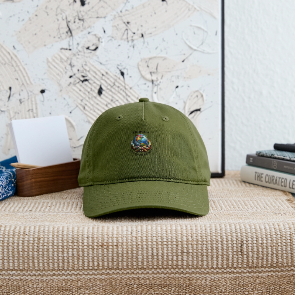 Organic Baseball Cap - olive green