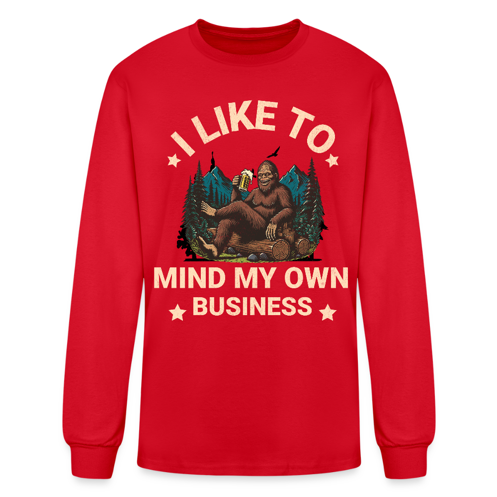 Men's Long Sleeve T-Shirt - red