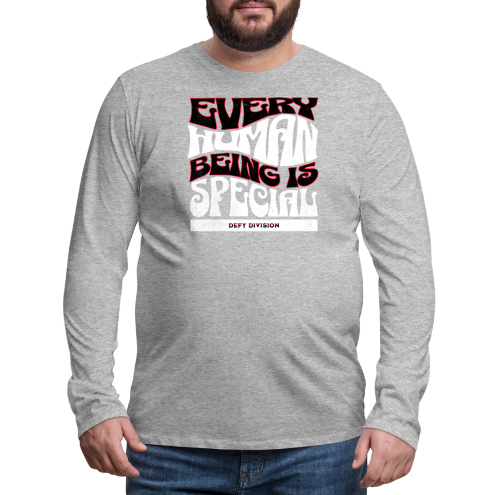 Men's Premium Long Sleeve T-Shirt - heather gray