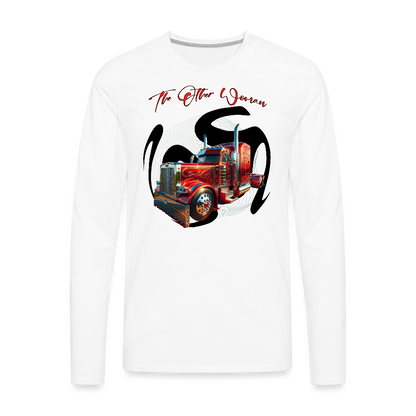 Men's Premium Long Sleeve T-Shirt - white