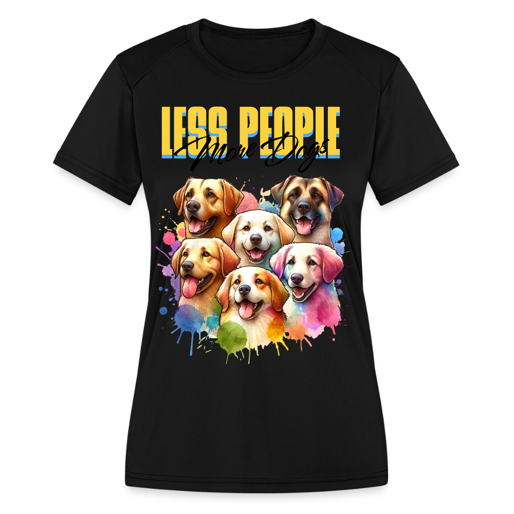 Women's Moisture Wicking Performance T-Shirt - black