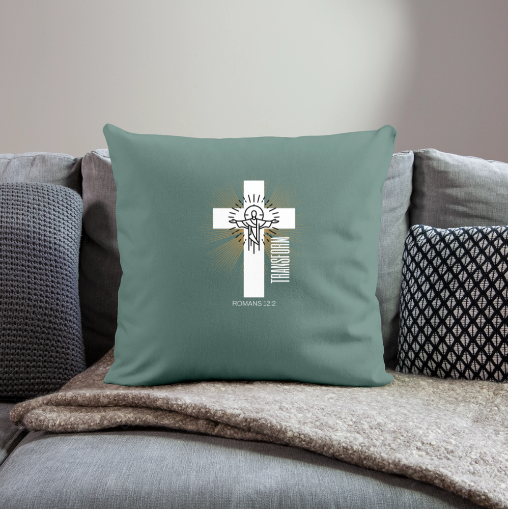 Throw Pillow Cover 18” x 18” - cypress green