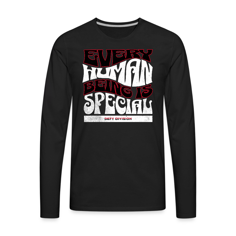 Men's Premium Long Sleeve T-Shirt - black