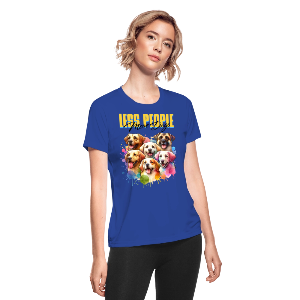 Women's Moisture Wicking Performance T-Shirt - royal blue