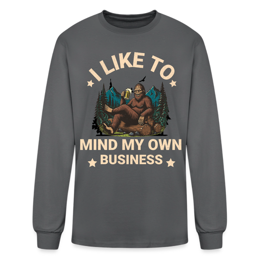 Men's Long Sleeve T-Shirt - charcoal