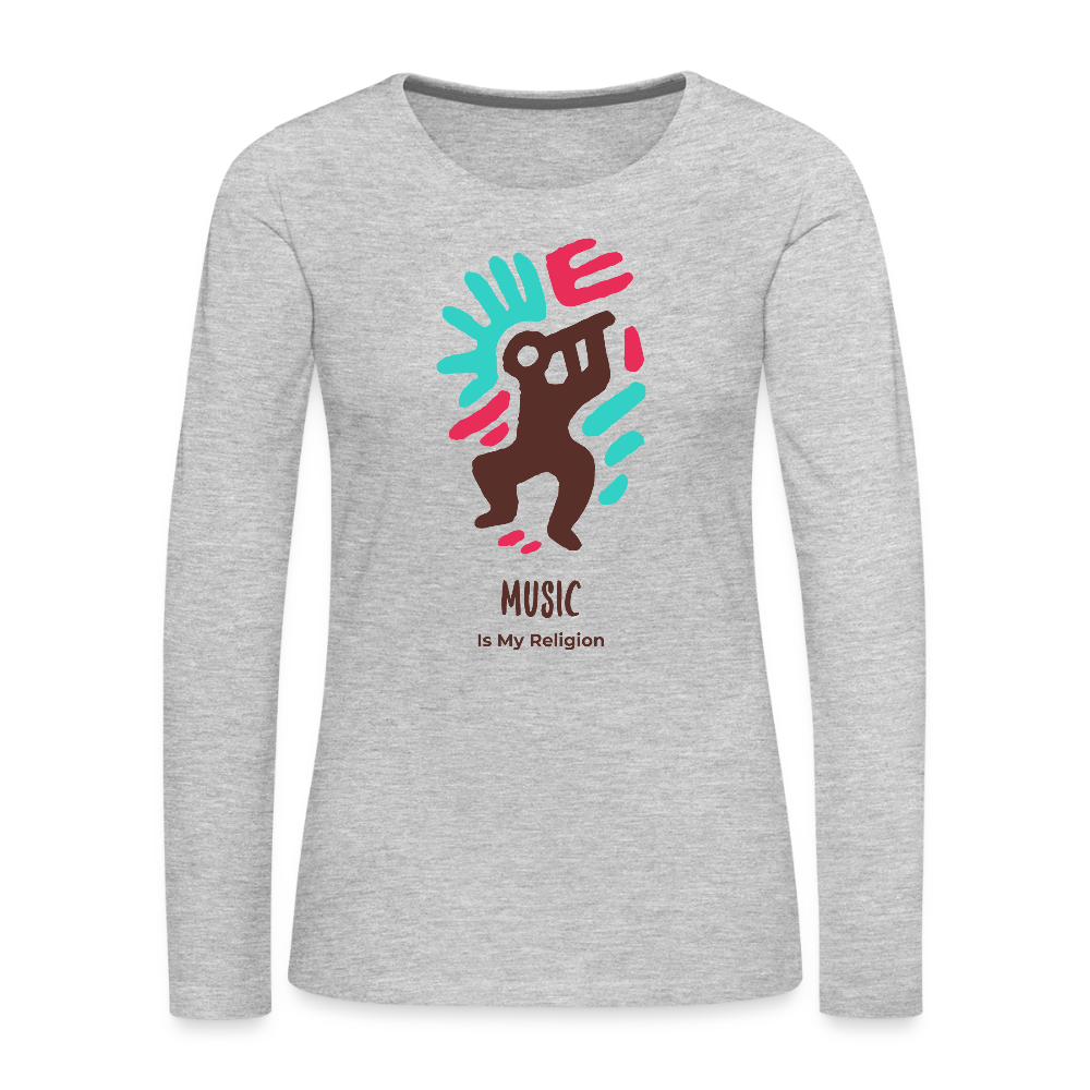 Women's Premium Long Sleeve T-Shirt - heather gray
