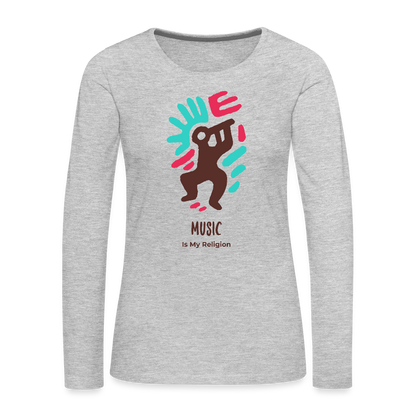 Women's Premium Long Sleeve T-Shirt - heather gray