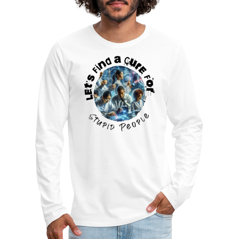 Men's Premium Long Sleeve T-Shirt - white