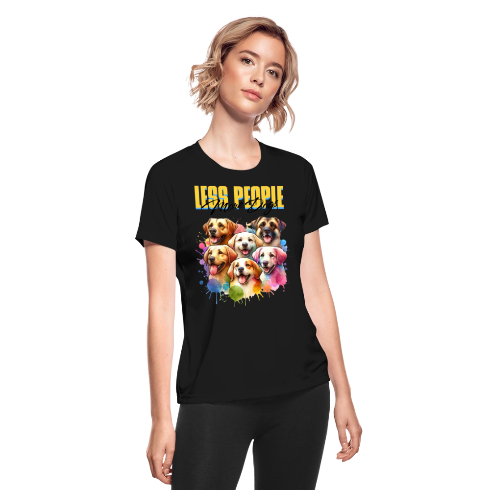 Women's Moisture Wicking Performance T-Shirt - black