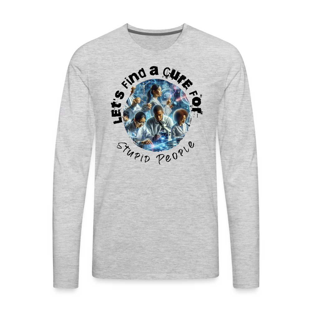 Men's Premium Long Sleeve T-Shirt - heather gray