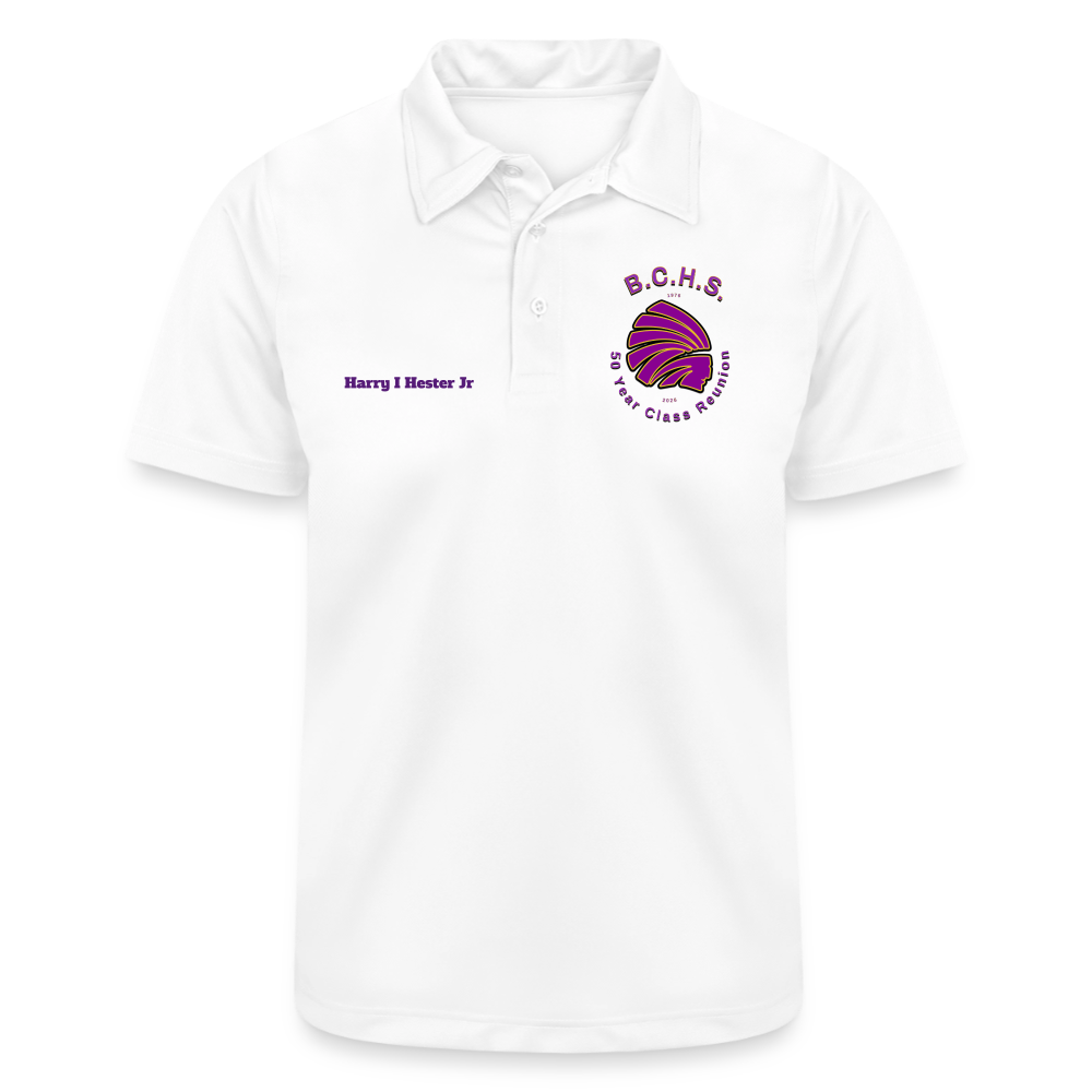 Men's Pique Polo Shirt - white