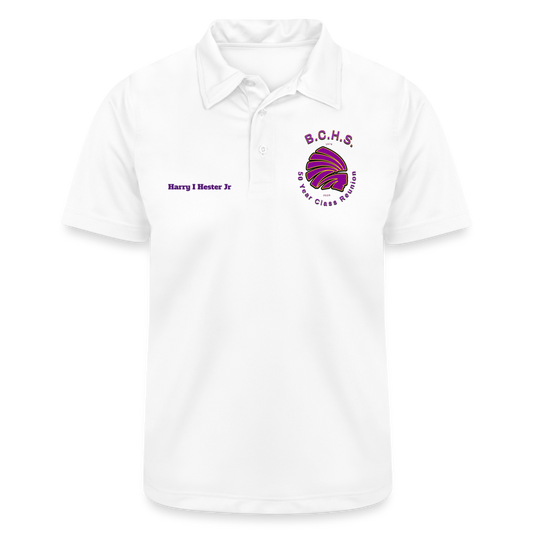 Men's Pique Polo Shirt - white