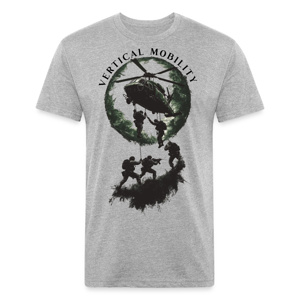 Fitted Cotton/Poly T-Shirt by Next Level - heather gray