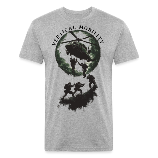 Fitted Cotton/Poly T-Shirt by Next Level - heather gray