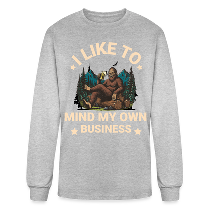 Men's Long Sleeve T-Shirt - heather gray