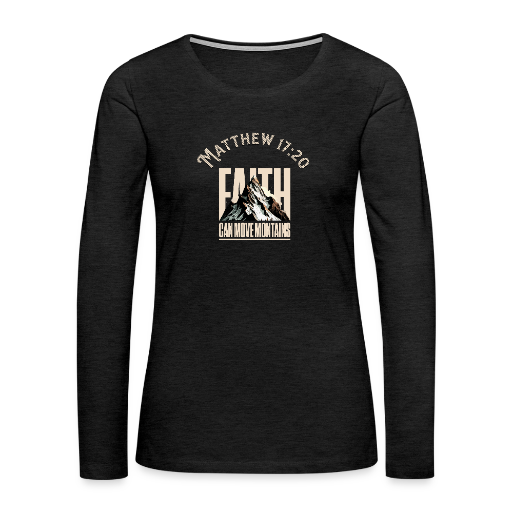 Women's Premium Long Sleeve T-Shirt - charcoal grey