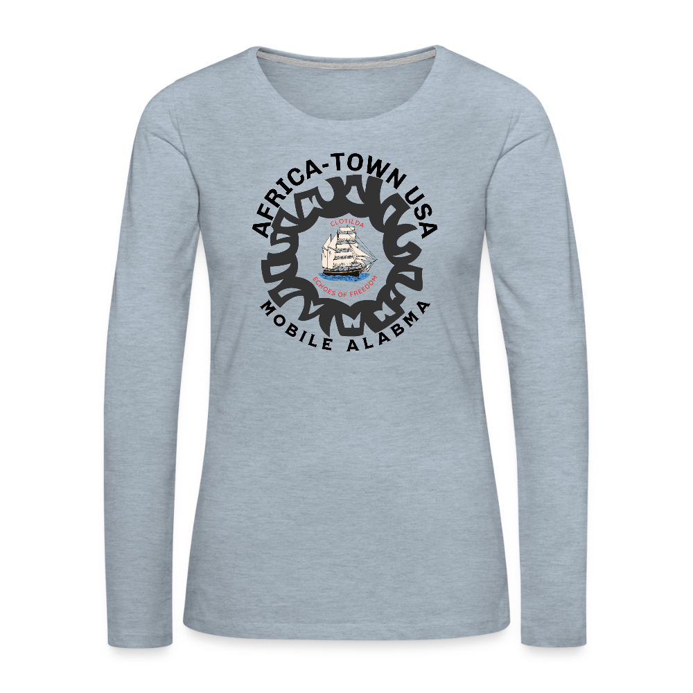 Women's Premium Long Sleeve T-Shirt - heather ice blue