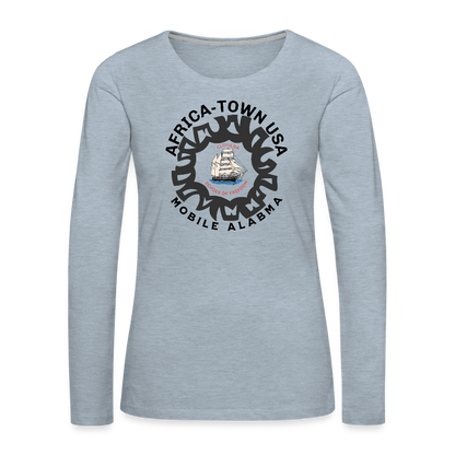 Women's Premium Long Sleeve T-Shirt - heather ice blue