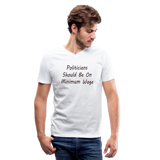Men's V-Neck T-Shirt - white
