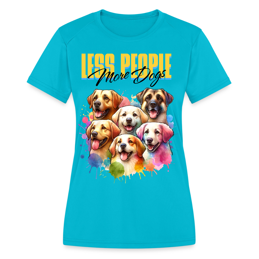 Women's Moisture Wicking Performance T-Shirt - turquoise