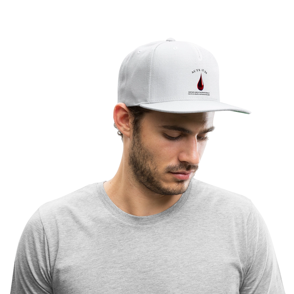 Snapback Baseball Cap - white