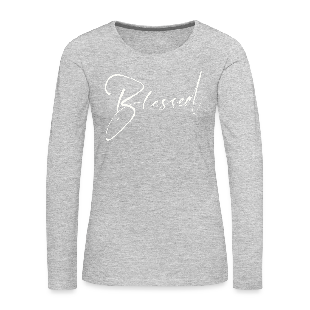 Women's Premium Long Sleeve T-Shirt - heather gray