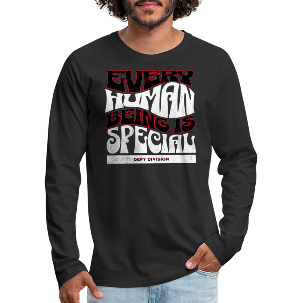 Men's Premium Long Sleeve T-Shirt - black