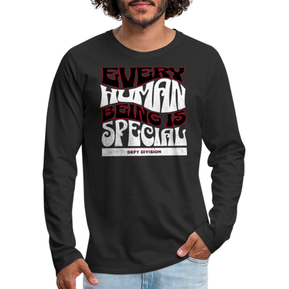 Men's Premium Long Sleeve T-Shirt - black