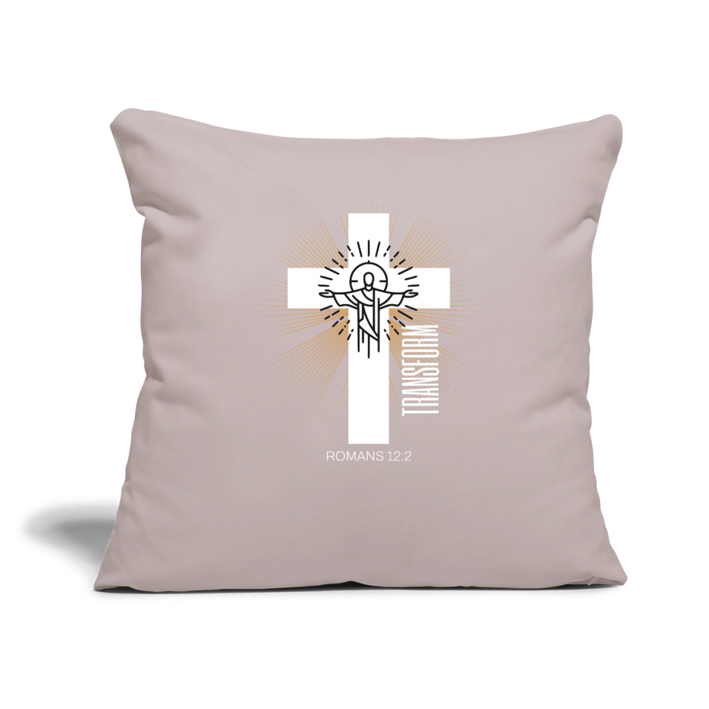 Throw Pillow Cover 18” x 18” - light taupe