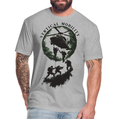 Fitted Cotton/Poly T-Shirt by Next Level - heather gray