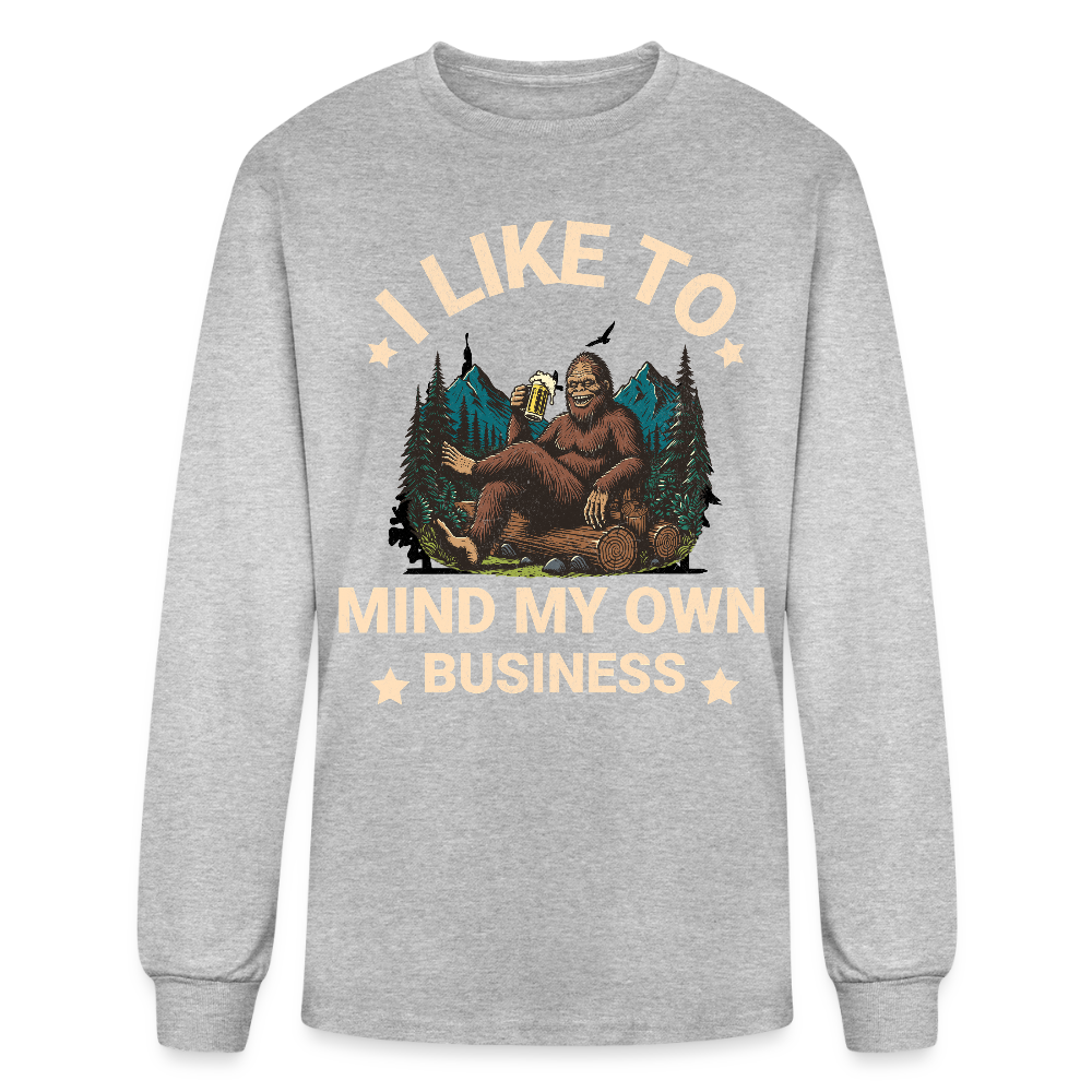 Men's Long Sleeve T-Shirt - heather gray
