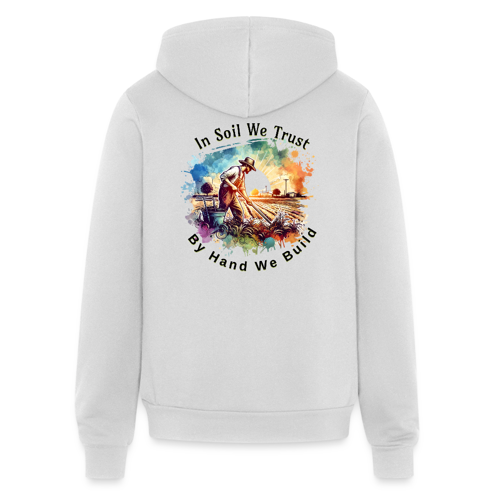 Bella + Canvas Unisex Full Zip Hoodie - silver