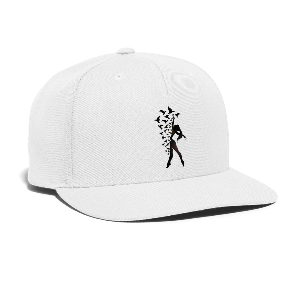 Snapback Baseball Cap - white