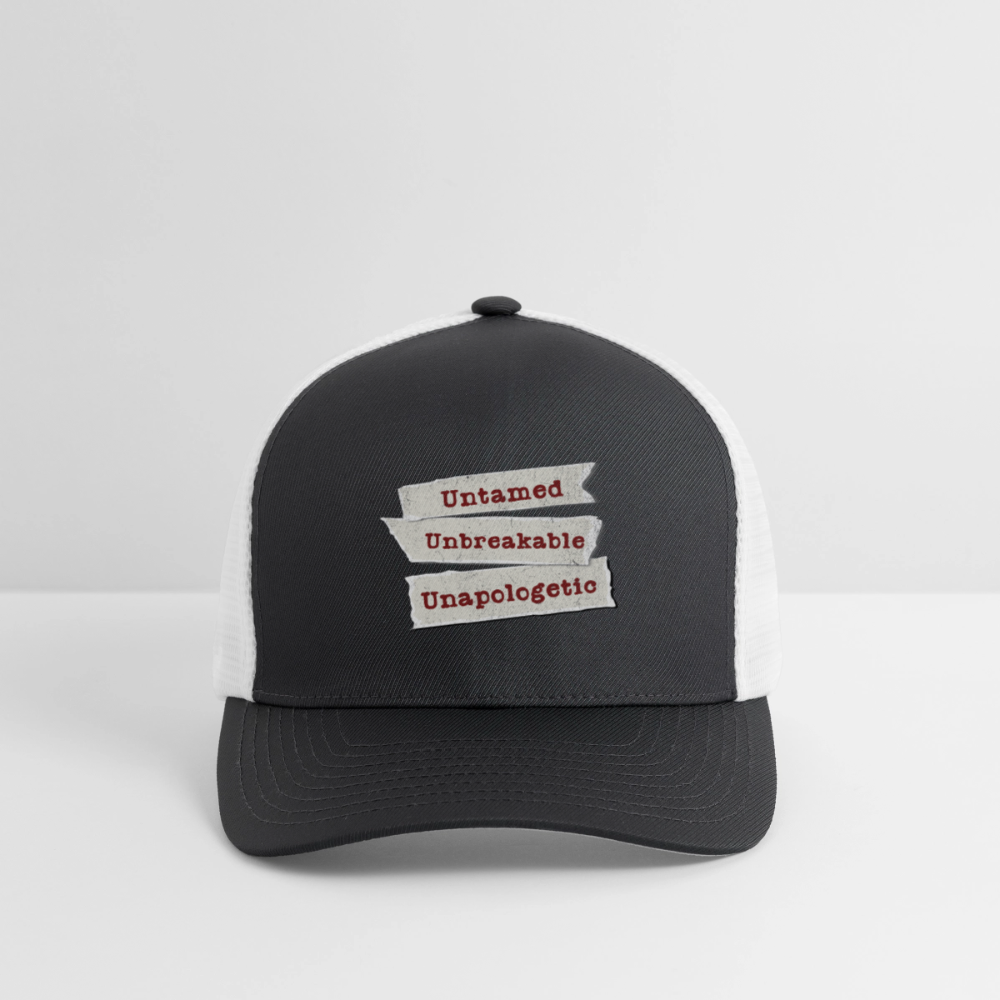 Flexfit Fitted Baseball Cap - dark gray/white