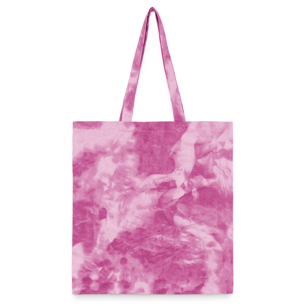 Tie Dye Tote Bag - pink lady