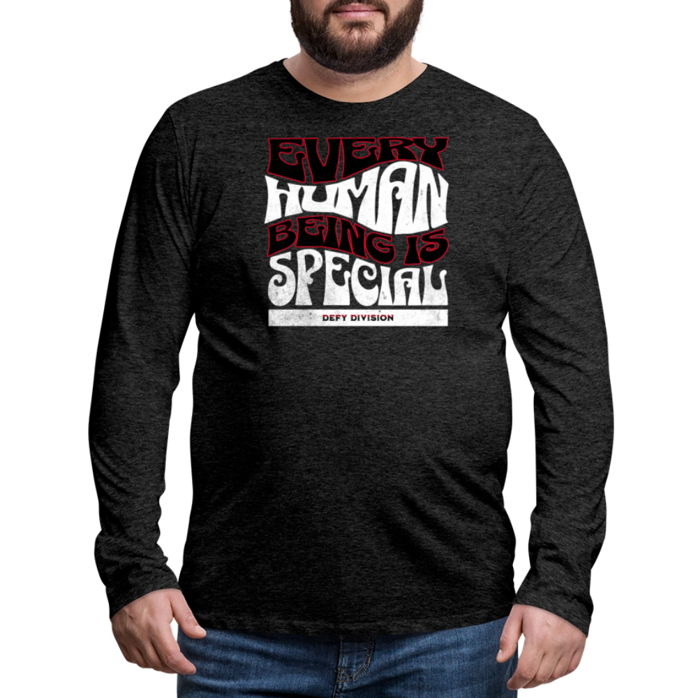 Men's Premium Long Sleeve T-Shirt - charcoal grey